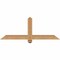 Ekena Millwork Eugene Smooth Timber Gable Bracket, Western Red Cedar, 48"W x 18"H x 3 1/2"D x 3 1/2"F, 9/12 Pitch GBW048X18X0404EUG00SWR - alternate 1
